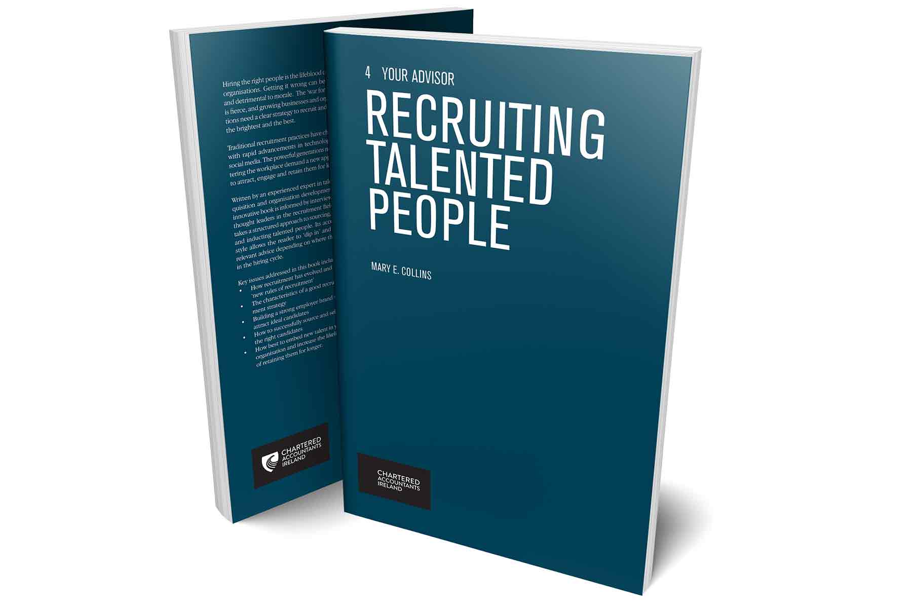 3D book cover of Recruiting Talented People by Dr Mary Collins